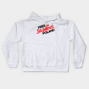 Free Solidarnosc Poland Kids Hoodie